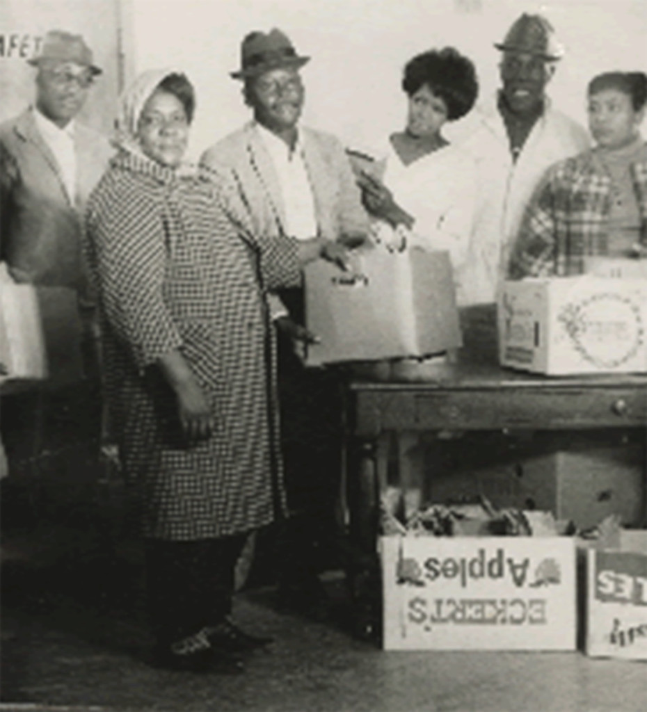 Fannie Lou Hamer with members of the Freedom Farm Cooperative
