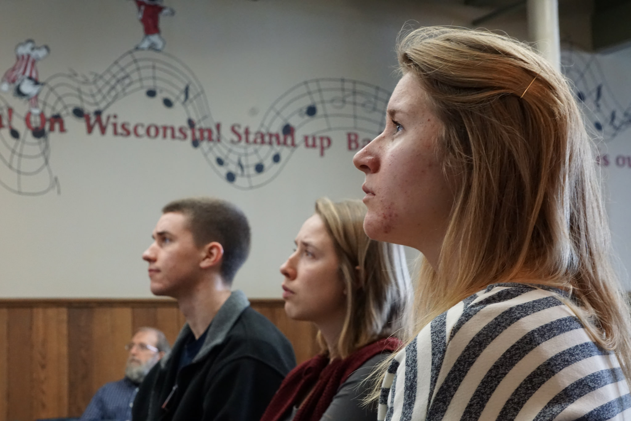 Students at University of Wisconsin-Madison watch the closing ceremony of their teach-in after a weekend of workshops, discussions, and debates about the Next System. (Photo: Michelle Stearn)