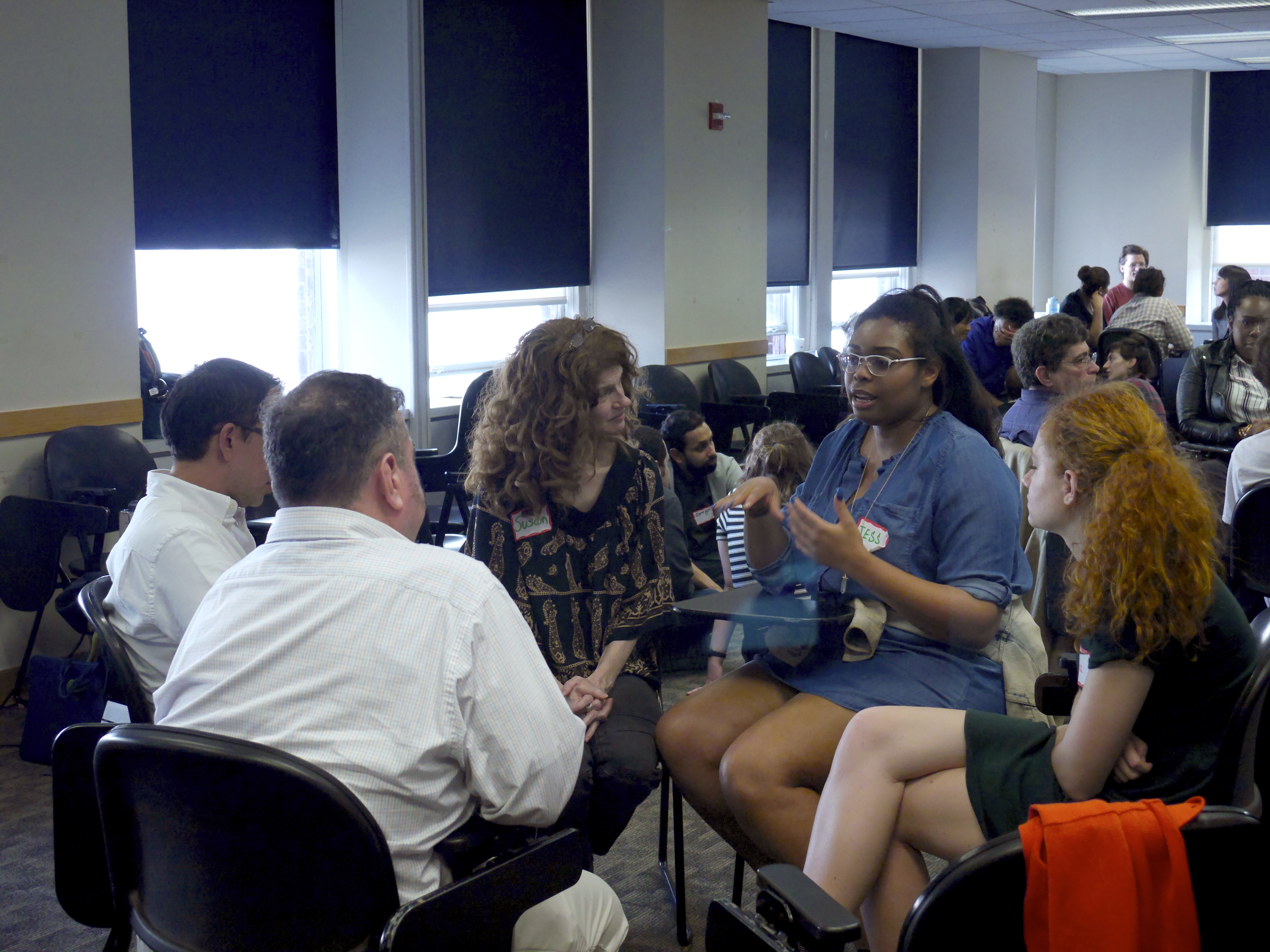  Participants in one of the NYC Convening’s many workshops, entitled Building Unity to Create Indigenous, Racial, and Immigrant Justice, spoke about their individual experiences and visions for a more inclusive system. (Photo: Michelle Stearn)