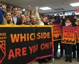 Sunrise Movement "What Side Are You On" protest November 2018